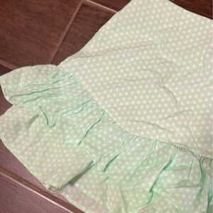 Zara Mint Green Polka Dot Mini Skirt